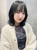 スミス 上野(smith) レイヤーカットくびれボブブルーブラック