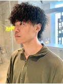 ツイストスパイラルパーマ メンズパーマ 束感 強めパーマ