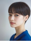 イメチェン 外ハネボブ 美髪 ワイドバング ホワイトブロンド