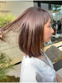 くせ毛多毛ボブ長めまとまり