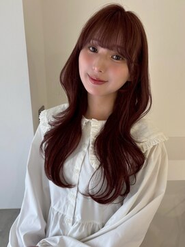 ユーフォリア 新宿通り(Euphoria) レイヤーミディ美髪くびれワンカールペールピンク