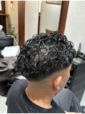 極道パーマ×フェード