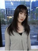 アプリコットオレンジ/くびれヘア/ウェーブショート［新潟］