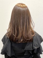 ニューラインギンザ(New-Line 銀座)&nbsp;内巻きミディアム×オリーブブラウン【中野莉子】