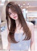 レイヤーカット/顔まわり/韓国ヘア/小顔/20代30代大人かわいい