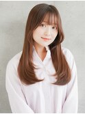 韓国風ｘシースルーバングｘセミロングｘレイヤー