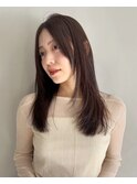 ミルクティーベージュ/レイヤーボブ/韓国巻き/顔周りカット/銀座