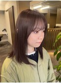チョコレートベージュ/ダブルカラー/ブリーチ無し