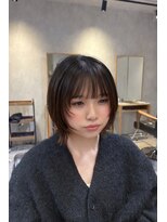 ベルプロッドバイアルター 千葉(bel. prod by aL-ter) ダークパープル/ナチュラルショート/夏のヘアアレンジ/千葉駅