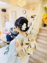 美容室 ティンカーベル 振袖 カチモリヘア