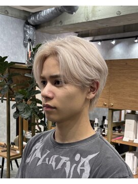 シールドヘアー 沖縄 新都心(C'LD Hair) メンズホワイト/ハイトーン/プラチナ/ブロンド