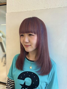 ポート 蕨(PORT) ラベンダーピンクとパープルのデザインカラー【高岩美季】