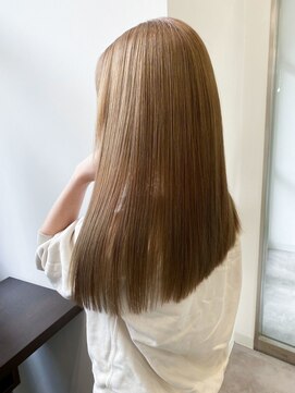 スタートウキョウ 渋谷駅(STAR TOKYO) 縮毛矯正ロングヘアカット×夏カラー似合わせ
