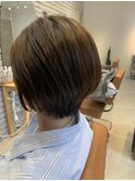 丸みショートボブ