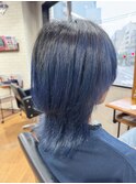 夏カラーで韓国盛れ髪シースルーバングレイヤーカット