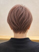 シッポヘアー(SHIPPO HAIR)&nbsp;星ヶ丘大人マッシュショート柔らかピンクブラウン30代40代