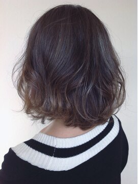 ヘアーミックス ニット(hair mix nitt) グレージュグラデーションカラー