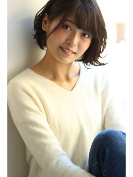 ブリーチ ラボ エーアイ 原宿店(BLEACH LABO Ai) 20代30代40代50代 色っぽふんわりショートの重軽ウェーブヘア♪