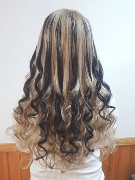 エクステンション クーチャー(Extention Cu'cha) エクステ120g 太め黒メッシュ強めギャル( ^ω^ )