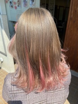 リミックス 飯塚店(Remix) ミルクティベージュ×インナー#20代30代40代#福岡飯塚#美容室