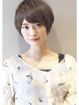 ガリカ(Gallica kinshicho) ジグザグバング & グレージュ』小顔ひし形シルエットshort ☆