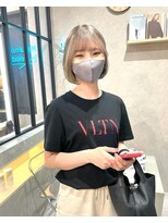 ムード カナザワ(mood kanazawa)&nbsp;ピンクベージュ◎ミニボブ