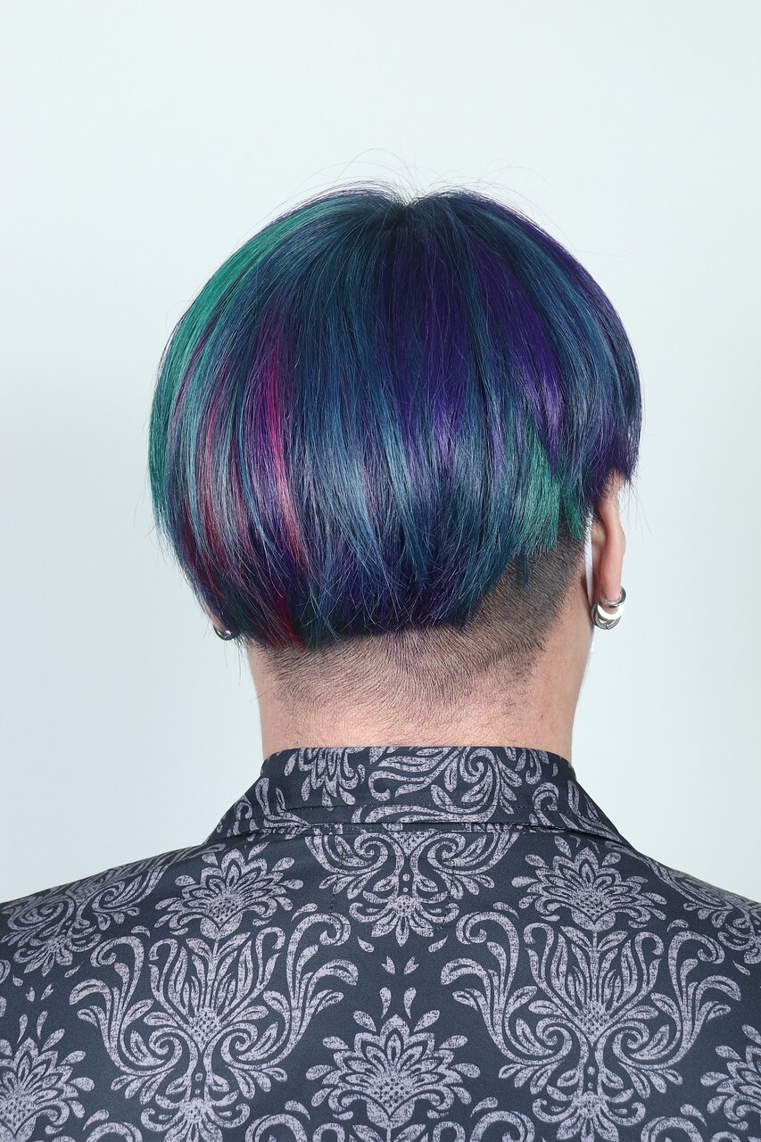 クリスタルメッシュパヴェ バンスクリップ(パープル) | バンスクリップ