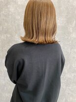 ランガリ ヘアアンドスパ(Rangali Hair&Spa) 【別府 ランガリ】外ハネbob × ミルクティーベージュ
