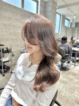 アンダーバーホワイト(_WHITE) 大人かわいいhair レイヤーカット◎