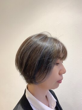 ヘア アンド フェイス トコ(Hair&Face toco) アッシュハイライトでクールに