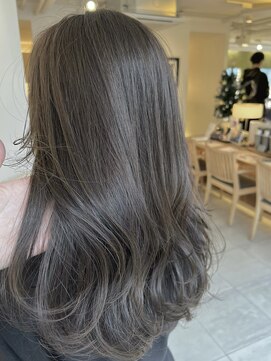 ヘアラウンジ ビーチ 青山 外苑前(hair lounge BEACH) ブリーチなしカラー オリーブベージュ