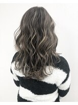 アオアクア バイ グルグル 小岩店(ao akua by GULGUL)&nbsp;グレーベージュ コントラスト　グレージュ×ミルクティー 小岩