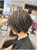 コントラストハイライト×くびれショート ショート/ショートボブ