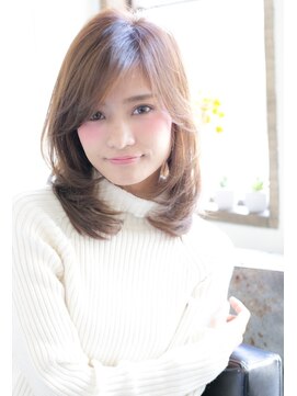 ラゴム 池袋(LAGOM) 切りっぱなしボブ/美髪/ピンクブラウン[池袋/髪質改善]