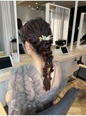 《zina福岡天神》編み下ろしヘアセット お呼ばれヘアセット