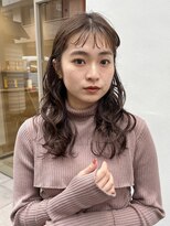 メルト 西梅田店(melt)&nbsp;#オン眉シースルー　#ミディアムカール