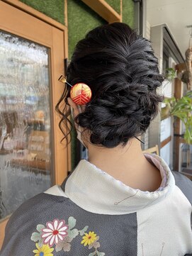 マーブル ヘアー(marble hair) お宮参り和装スタイル◎20代30代40代50代60代