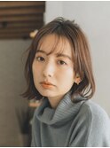 ボブ　くびれボブ　韓国風ボブ　似合わせカット　メルティカラー