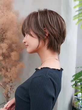 ギークス(GEEKS) 【GEEKS渋谷】くびれショート/冬カラー/ショコラグレージュ/小顔