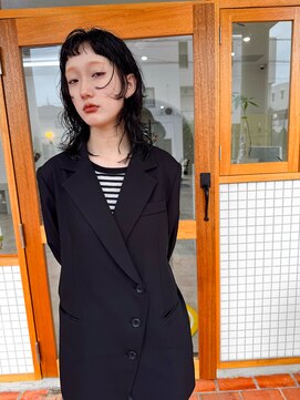 デビュー 沖縄泡瀬店(Debut) 黒髪/ボブルフ/ネビージュ/小顔/ワンレン/○○/髪質改善/前髪