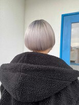 ヘアーメイク コラソン(hair make corazon)&nbsp;1黒髪ボブルフネビージュ小顔ワンレンダークアッシュ