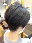 インナーカラーショートカットショートボブハイライトメッシュ
