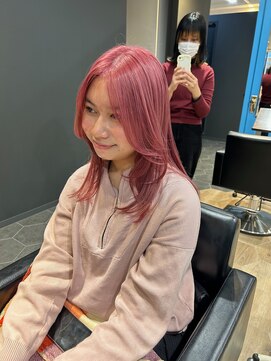 アルジャーノン(algernon) ピンクカラーロング