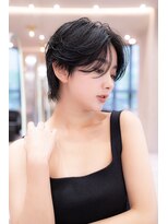 イルハバナ 渋谷(ill HAVANA)&nbsp;20代30代大人かわいい/斜めバング/グレージュカラー/小顔/前髪