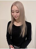 くびれヘア/アプリコットオレンジ/夏のヘアアレンジ/梅田