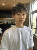 メンズパーマ　スパイラル　岐阜