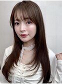 【MINX】顔周り似合わせカット+デザインカラーベージュ_表参道