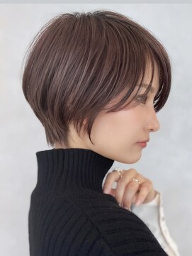 ソワネ 表参道(soigne) 表参道大人ショートボブ顔周りレイヤーカットくびれショート40代