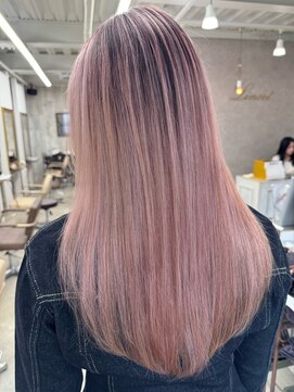 シャドウルーツバレイヤージュ/ピンクベージュ