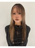 Y2K平成ミックスブロックカラーレイヤーカットケアブリーチ